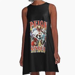 Deion Sanders College A-Line Dress