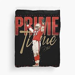 Deion Sanders Primetime Duvet Cover remains the same.