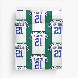 Deion Sanders Jersey Duvet Cover