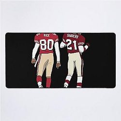 Deion Sanders Jerry Rice Desk Mat