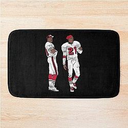 Deion Sanders and Jerry Rice Comic Vintage Bath Mat