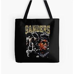 Deion Sanders and Shedeur Sanders All Over Print Tote Bag