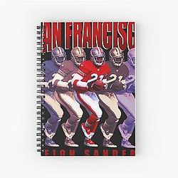 Deion Sanders San Francisco 49ers Sport Spiral Notebook