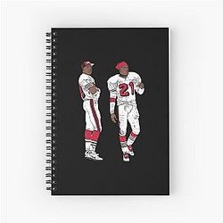 Deion Sanders and Jerry Rice Vintage Spiral Notebook