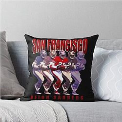 Deion Sanders San Francisco 49ers Sport Throw Pillow
