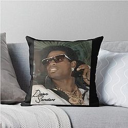 Vintage Deion Sanders Throw Pillow