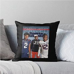 Deion Sanders Coach Primed Jackson Throw Pillow