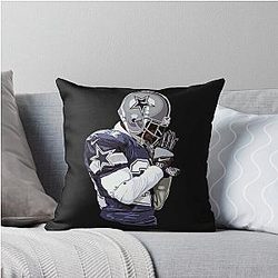 Deion Sanders vintage Throw Pillow
