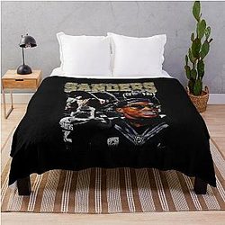 Deion Sanders and Shedeur Sanders Throw Blanket