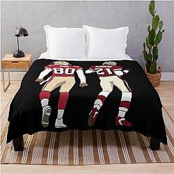 Deion Sanders and Jerry Rice Throw Blanket