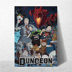 Delicious in Dungeon is based on a popular manga Delicious In Dungeon Posters