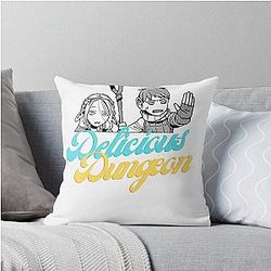 Delicious in Dungeon : Dungeon Meshi Throw Pillow