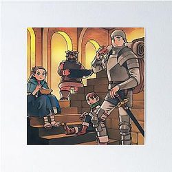 Delicious in Dungeon Looking Cute while Eating Meals Poster
