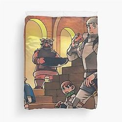 Delicious in Dungeon Looking Cute while Eating Meals Duvet Cover
