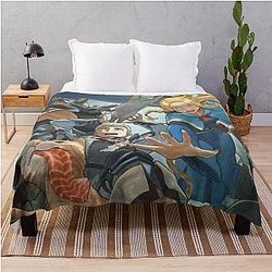 Delicious in Dungeon All in One Throw Blanket