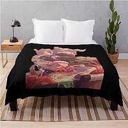 Delicious in Dungeon Senshi Throw Blanket