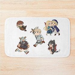 Dungeon Meshi Chibi Delicious in Dungeon Bath Mat
