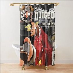 Delicious in Dungeon Cover Shower Curtain