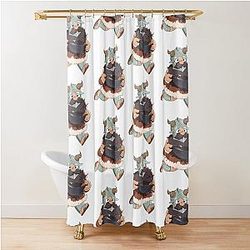 Dungeon Meshi Senshi Chibi Delicious in Dungeon Shower Curtain