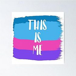 This Is Me Colourful Demi Lovato Inspired Design Poster