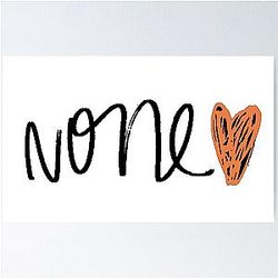 Demi Lovato Orange Heart Version Poster