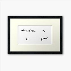 Demi Lovato Tattoos Framed Art Print