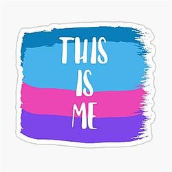 This Is Me Colourful Demi Lovato Inspired Design Sticker