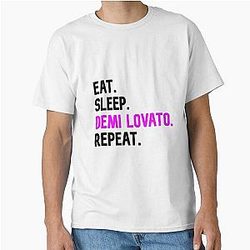 Eat Sleep Demi Lovato Repeat - Demi Lovato Inspired Classic T-Shirt