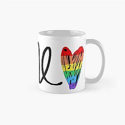 Demi Lovato Rainbow Heart Classic Mug