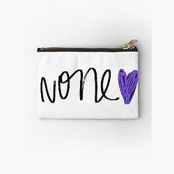 Demi Lovato Purple Heart Zipper Pouch