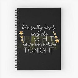 Demi Lovato Stars Lyrics Design Notebook