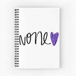 Demi Lovato Purple Heart Version Spiral Notebook