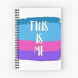 This Is Me Colourful Demi Lovato Inspired Design Spiral Notebook