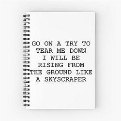 Skyscraper Demi Lovato Lovatic Spiral Notebook