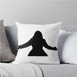 Demi Lovato Anyone Silhouette Throw Pillow