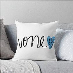 Demi Lovato Blue Heart Version Throw Pillow