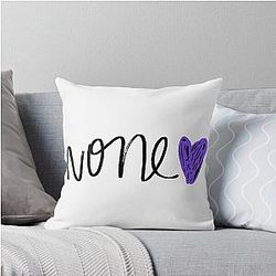Demi Lovato Purple Heart Version Throw Pillow