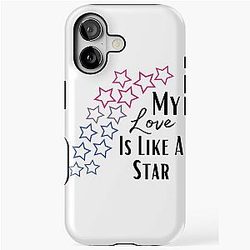 Lesbian Pride Flag Inspired Demi Lovato Lyrics Star Design iPhone Tough Case
