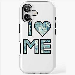 I Love Me Blue Floral Demi Lovato Inspired iPhone Case