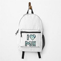 I Love Me Blue Floral Demi Lovato Inspired Backpack