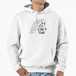 Lesbian Pride Flag Inspired Demi Lovato Star Design Pullover Hoodie