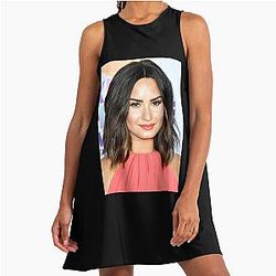 Demi Lovato Art Oversized Aline Dress