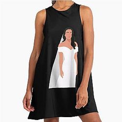 Demi Lovato Illustration Dress