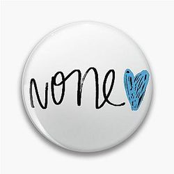 Demi Lovato Blue Heart Version Pin