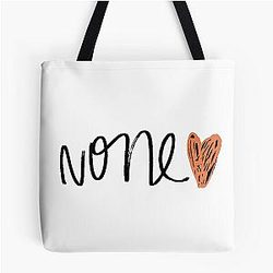 Demi Lovato Orange Heart Tote Bag