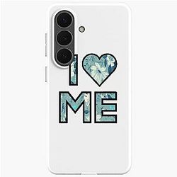 I Love Me Blue Floral Demi Lovato Inspired Samsung Galaxy Soft Case