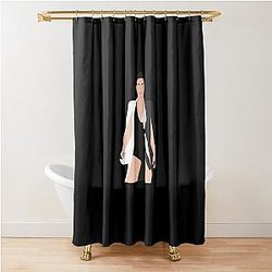 Demi Lovato Illustration Shower Curtain