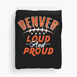 Art Denver Broncos Duvet Cover