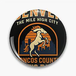 Art Denver Broncos Pin