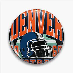 Art Denver Broncos Pin